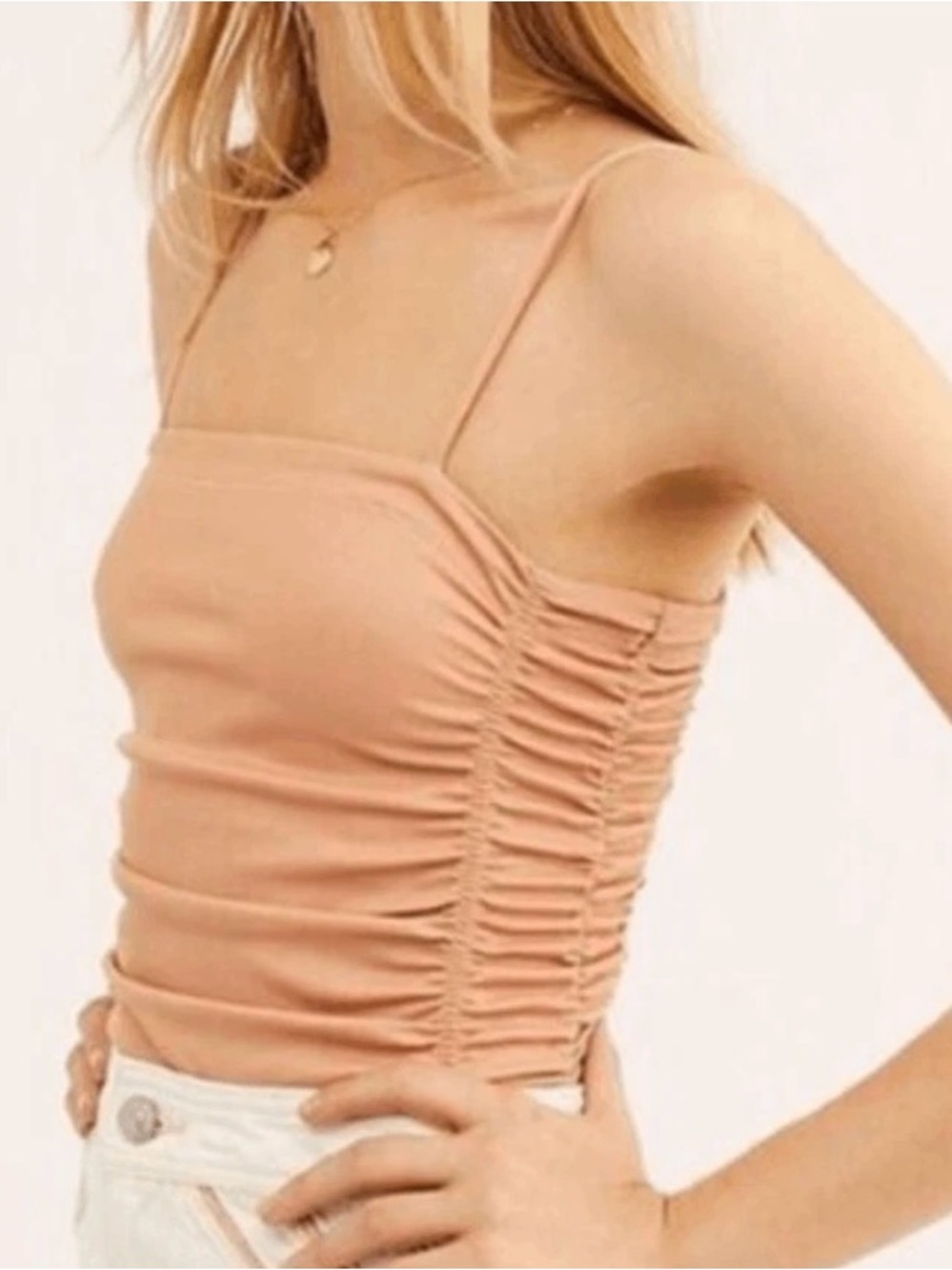 Free People Intimately On Your Side Ruched Bodysuit - XS
